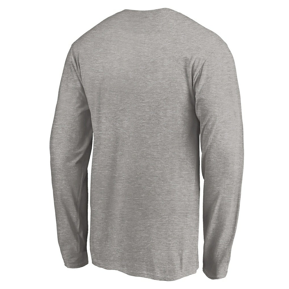 Heather Gray Charlotte Hornets Team Arch Knockout Long Sleeve T-Shirt | NBA