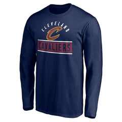 Navy Cleveland Cavaliers Team Arch Knockout Long Sleeve T-Shirt sale | NBA