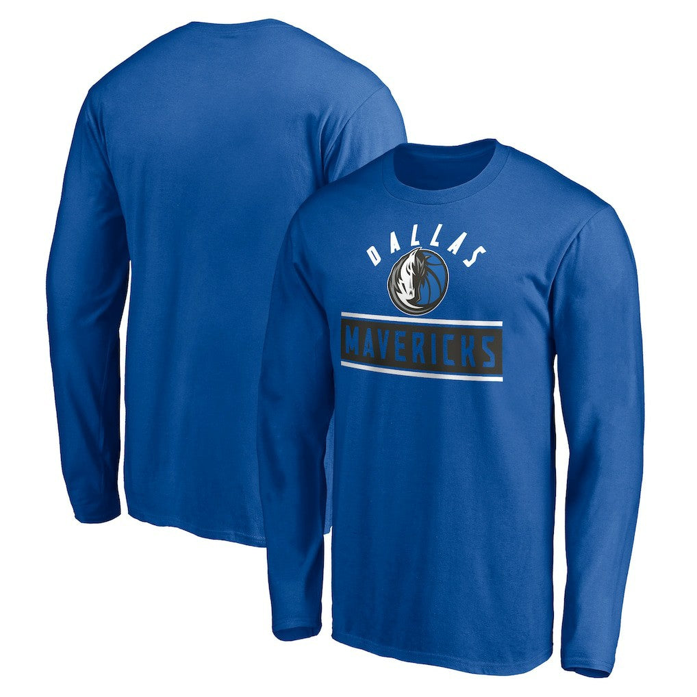 Blue Dallas Mavericks Team Arch Knockout Long Sleeve T-Shirt sale | NBA