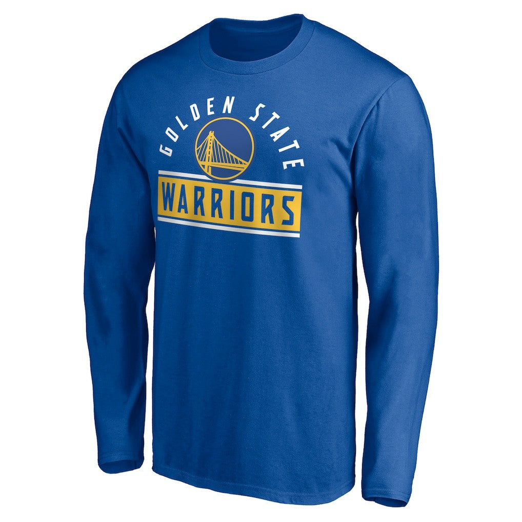 Royal Golden State Warriors Team Arch Knockout Long Sleeve T-Shirt sale | NBA