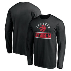 Black Toronto Raptors Team Arch Knockout Long Sleeve T-Shirt | NBA