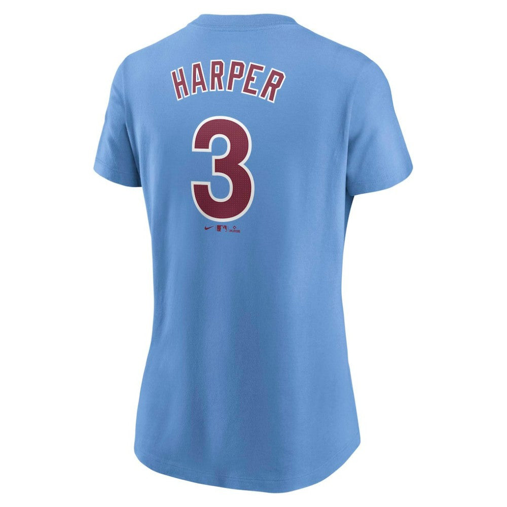 Bryce Harper Philadelphia Phillies Nike Women's Cooperstown Collection Fuse Name & Number T-Shirt - MLB T-shirts