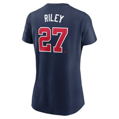 Austin Riley Atlanta Braves Nike Women's Cooperstown Collection Fuse Name & Number T-Shirt - MLB T-shirts