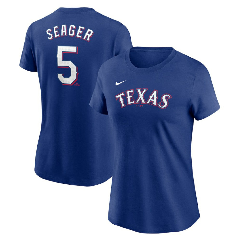 Corey Seager Texas Rangers Nike Women's Cooperstown Collection Fuse Name & Number T-Shirt - MLB T-shirts