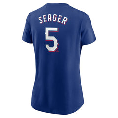 Corey Seager Texas Rangers Nike Women's Cooperstown Collection Fuse Name & Number T-Shirt - MLB T-shirts