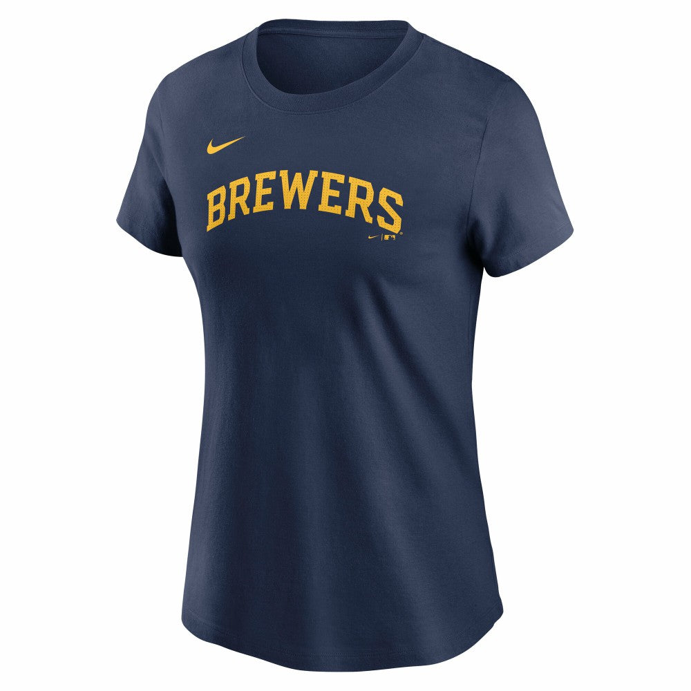 Christian Yelich Milwaukee Brewers Nike Women's Cooperstown Collection Fuse Name & Number T-Shirt - MLB T-shirts