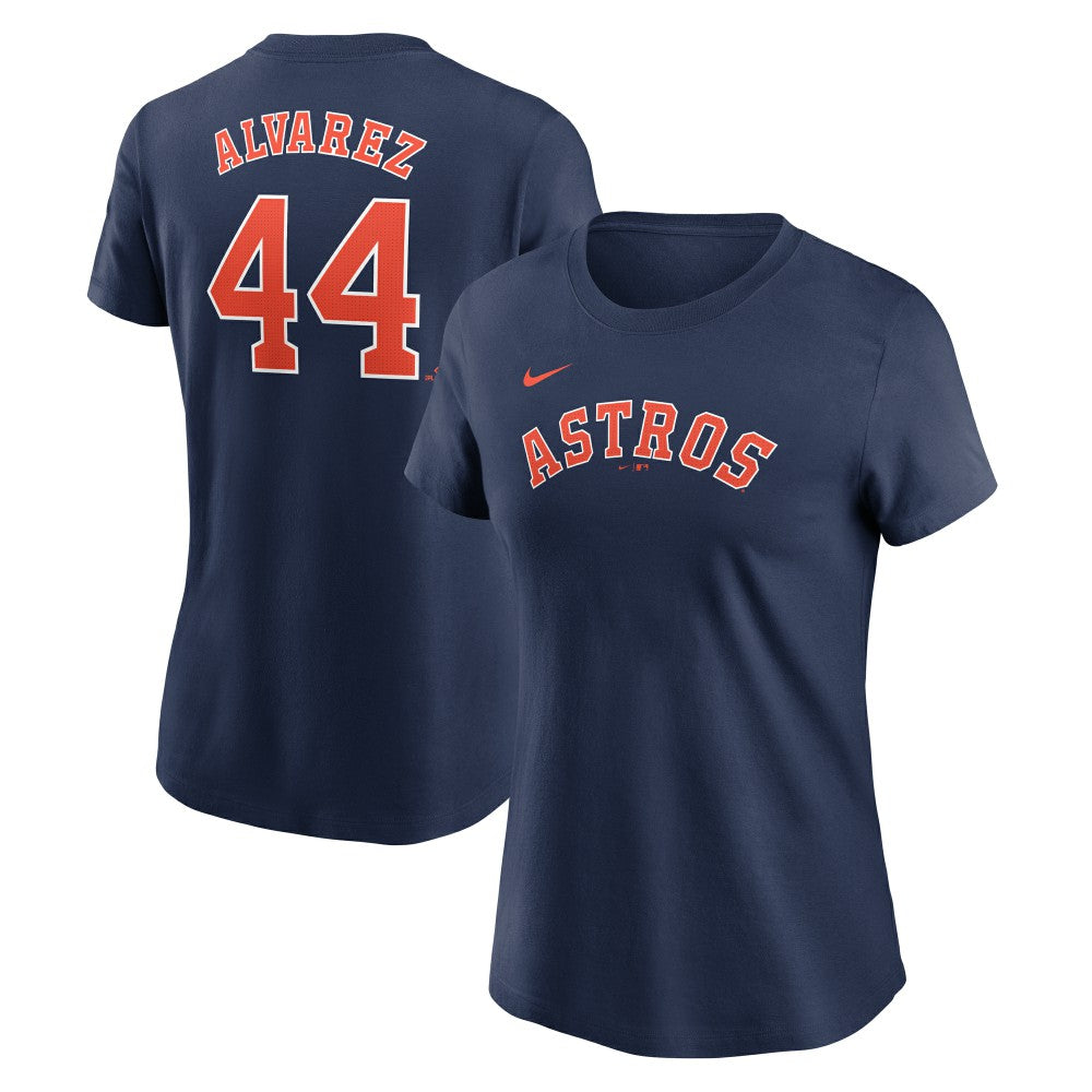 Yordan Alvarez Houston Astros Nike Women's Cooperstown Collection Fuse Name & Number T-Shirt - MLB T-shirts