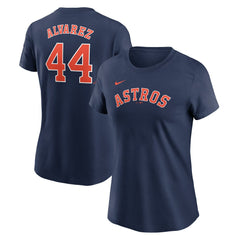Yordan Alvarez Houston Astros Nike Women's Cooperstown Collection Fuse Name & Number T-Shirt - MLB T-shirts