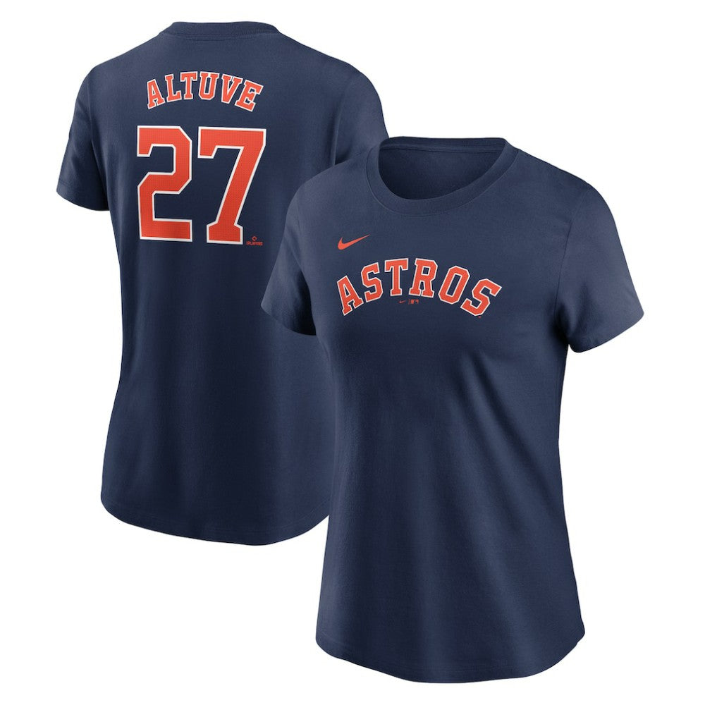 Jose Altuve Houston Astros Nike Women's Cooperstown Collection Fuse Name & Number T-Shirt - MLB T-shirts