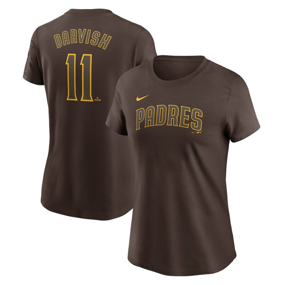 Yu Darvish San Diego Padres Nike Women's Cooperstown Collection Fuse Name & Number T-Shirt - MLB T-shirts