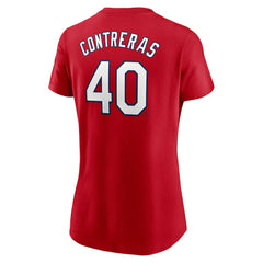 Willson Contreras St. Louis Cardinals Nike Women's Cooperstown Collection Fuse Name & Number T-Shirt - MLB T-shirts