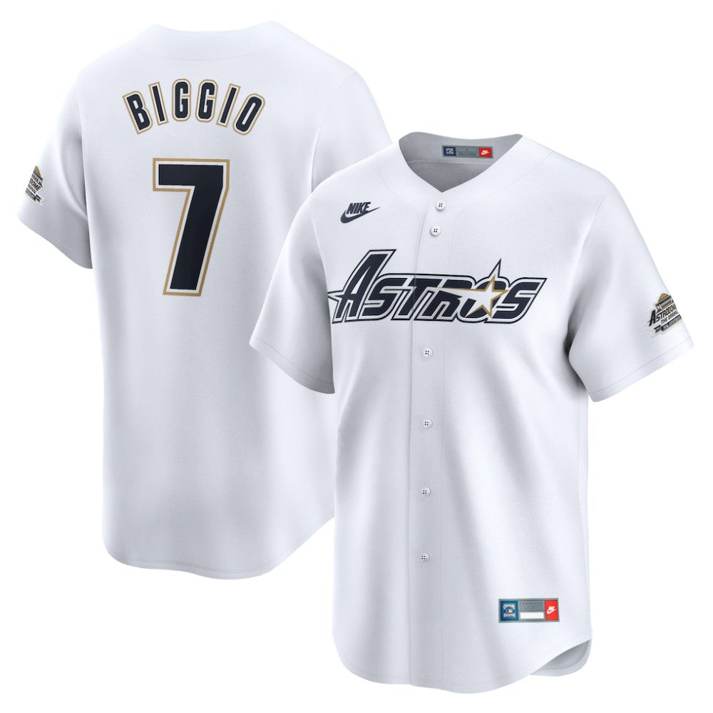 Craig Biggio Houston Astros Nike Throwback Cooperstown Collection Limited Jersey - MLB Jerseys