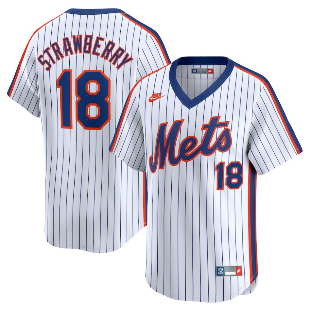 Darryl Strawberry New York Mets Nike Throwback Cooperstown Limited Jersey - MLB Jerseys