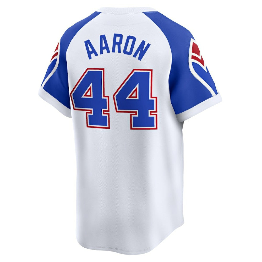 Hank Aaron Atlanta Braves Nike Throwback Cooperstown Limited Jersey - MLB Jerseys