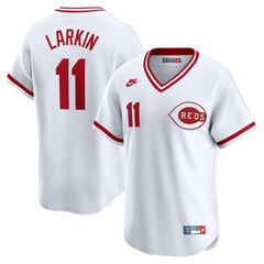 Barry Larkin Cincinnati Reds Nike Throwback Cooperstown Limited Jersey - MLB Jerseys