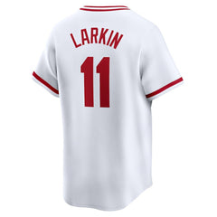 Barry Larkin Cincinnati Reds Nike Throwback Cooperstown Limited Jersey - MLB Jerseys
