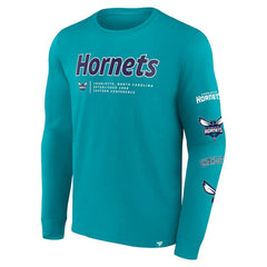 Teal Charlotte Hornets Baseline Long Sleeve T-Shirt | NBA