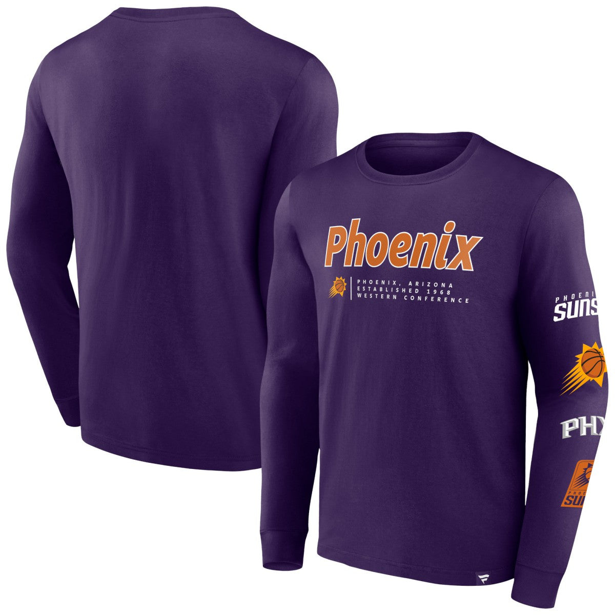 Purple Phoenix Suns Baseline Long Sleeve T-Shirt | NBA