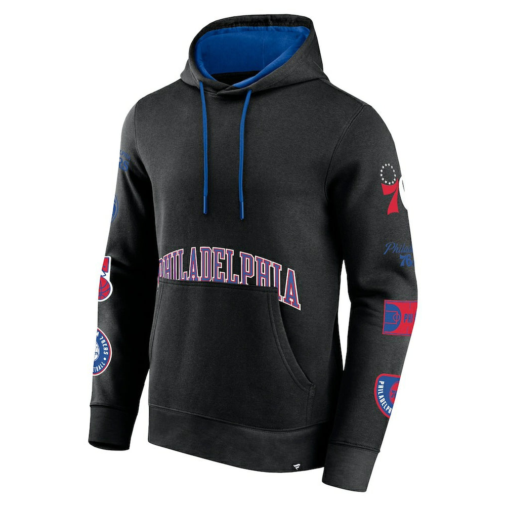 Black Philadelphia 76ers Home Court Pullover Hoodie | NBA