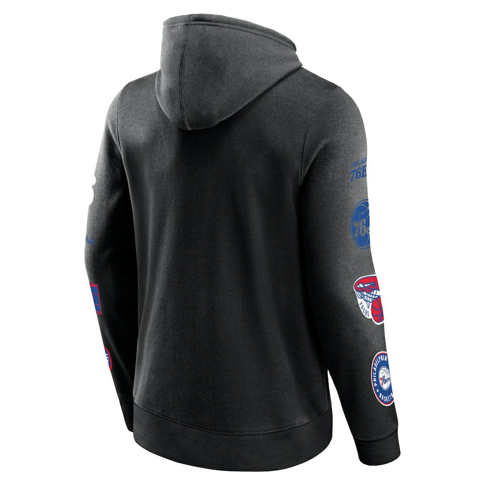 Black Philadelphia 76ers Home Court Pullover Hoodie | NBA