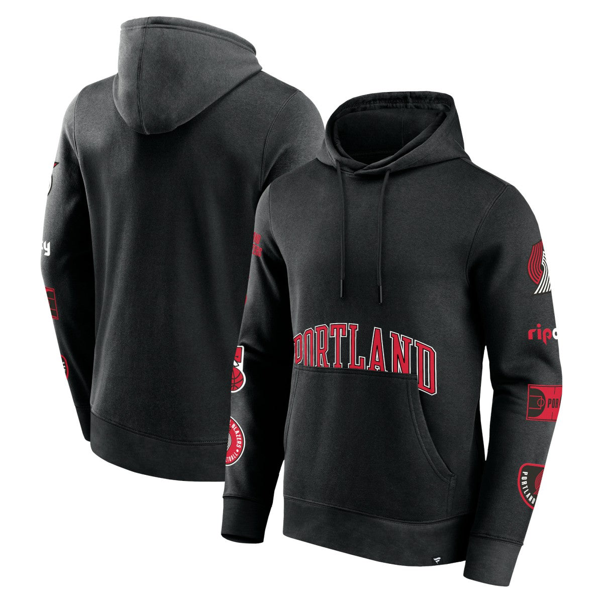 Black Portland Trail Blazers Home Court Pullover Hoodie | NBA