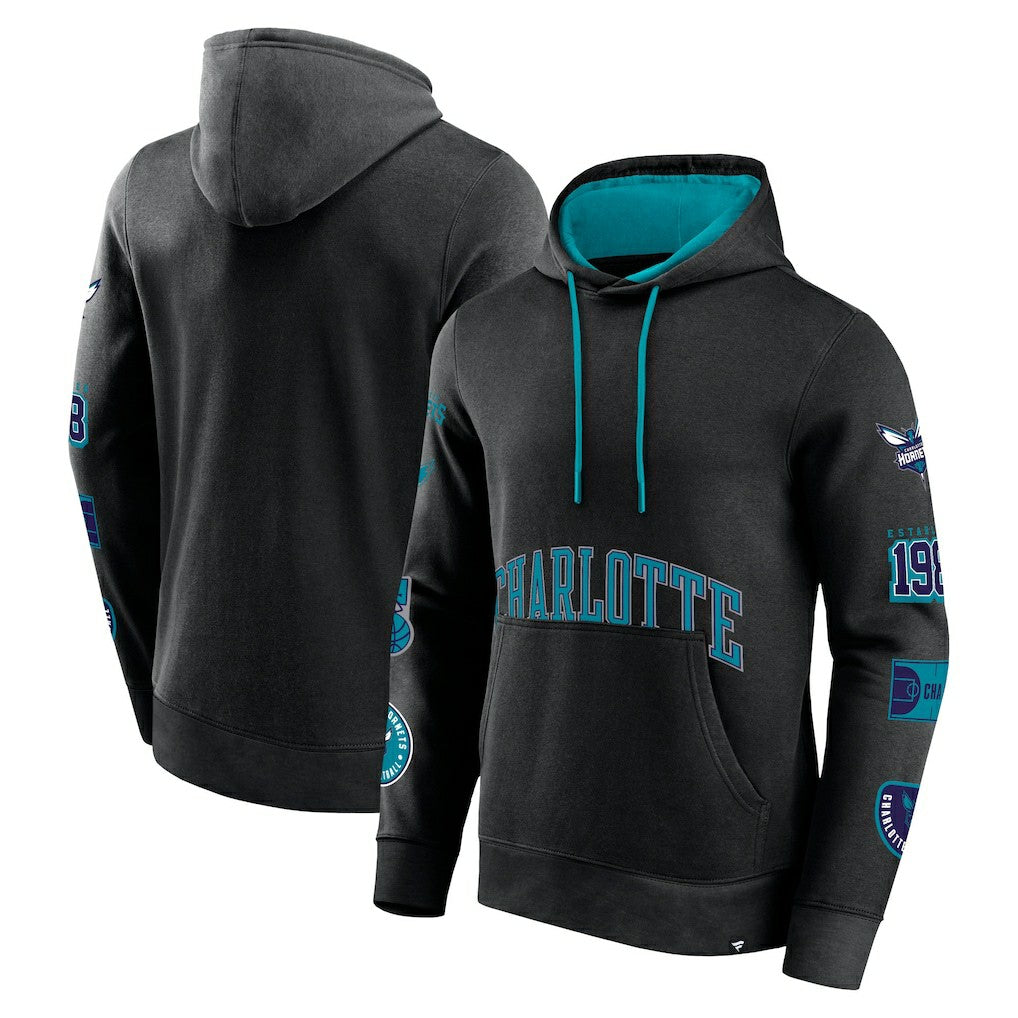Black Charlotte Hornets Home Court Pullover Hoodie | NBA