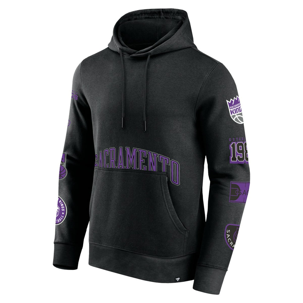 Black Sacramento Kings Home Court Pullover Hoodie | NBA