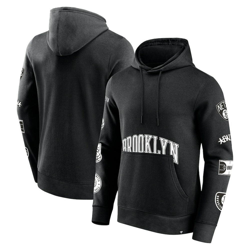 Black Brooklyn Nets Home Court Pullover Hoodie | NBA