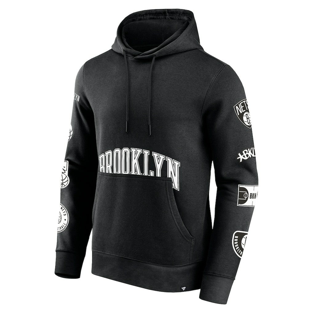 Black Brooklyn Nets Home Court Pullover Hoodie | NBA