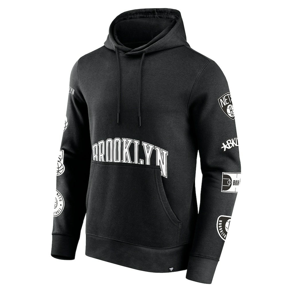 Black Brooklyn Nets Home Court Pullover Hoodie | NBA