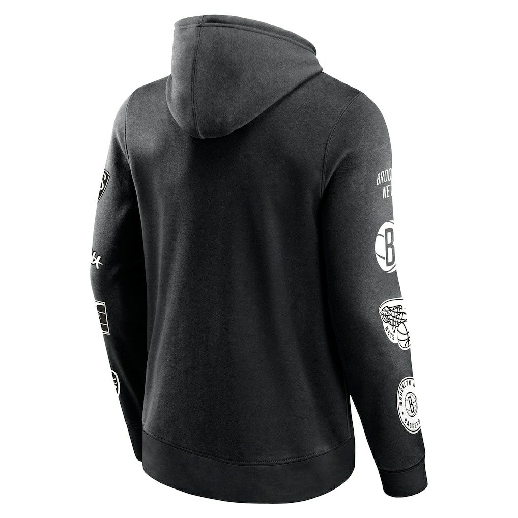 Black Brooklyn Nets Home Court Pullover Hoodie | NBA