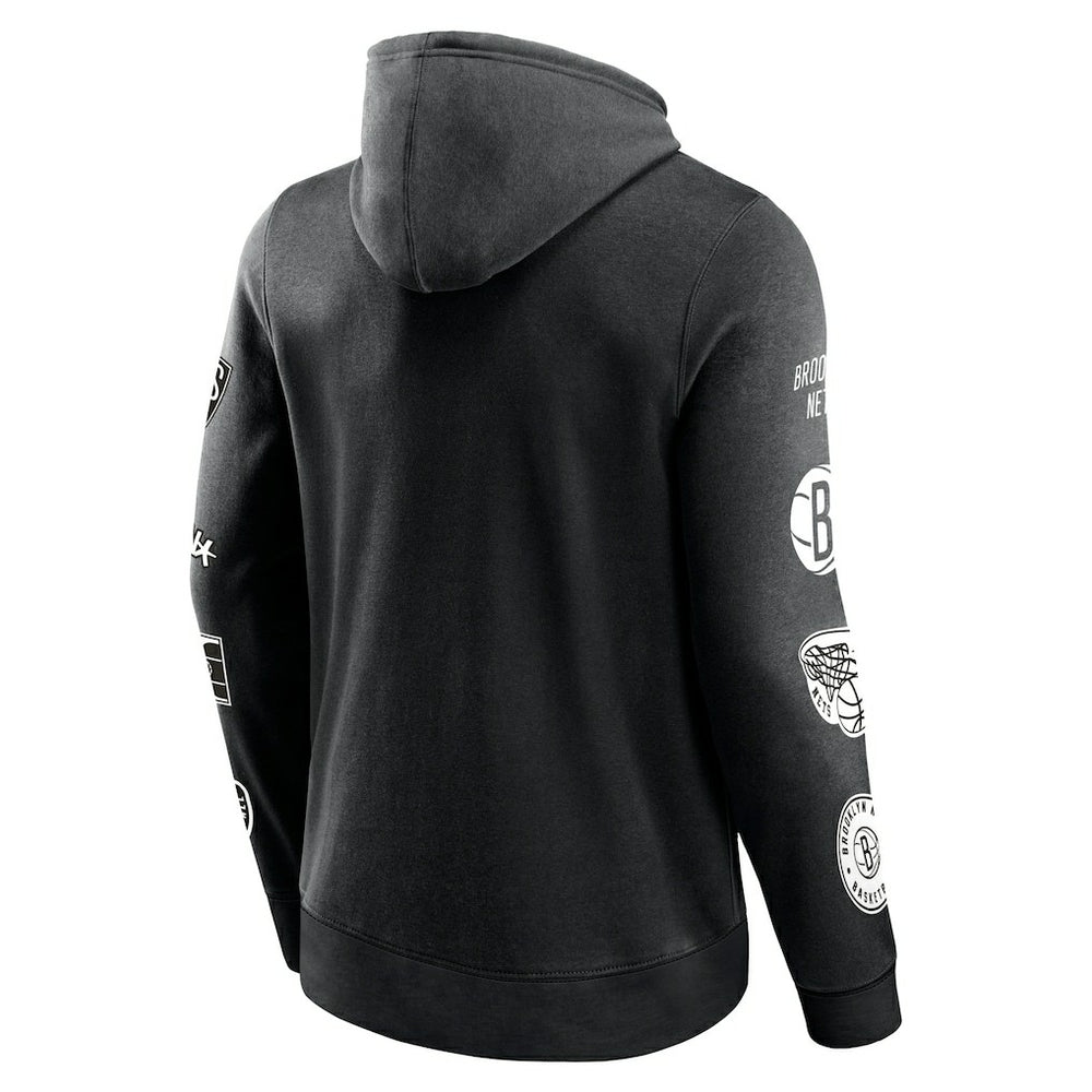 Black Brooklyn Nets Home Court Pullover Hoodie | NBA