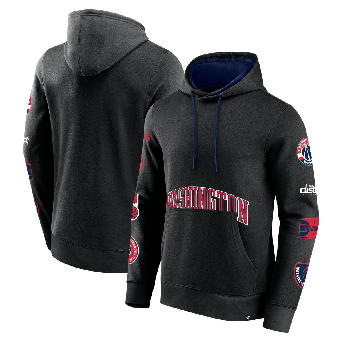Black Washington Wizards Home Court Pullover Hoodie | NBA