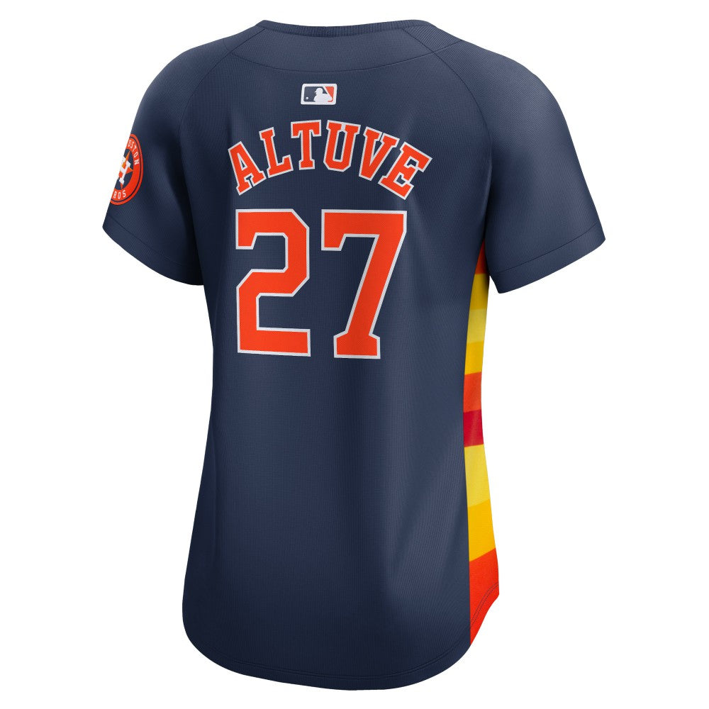 Jose Altuve Houston Astros Nike Women's Alternate Limited Player Jersey – Navy - MLB Jerseys