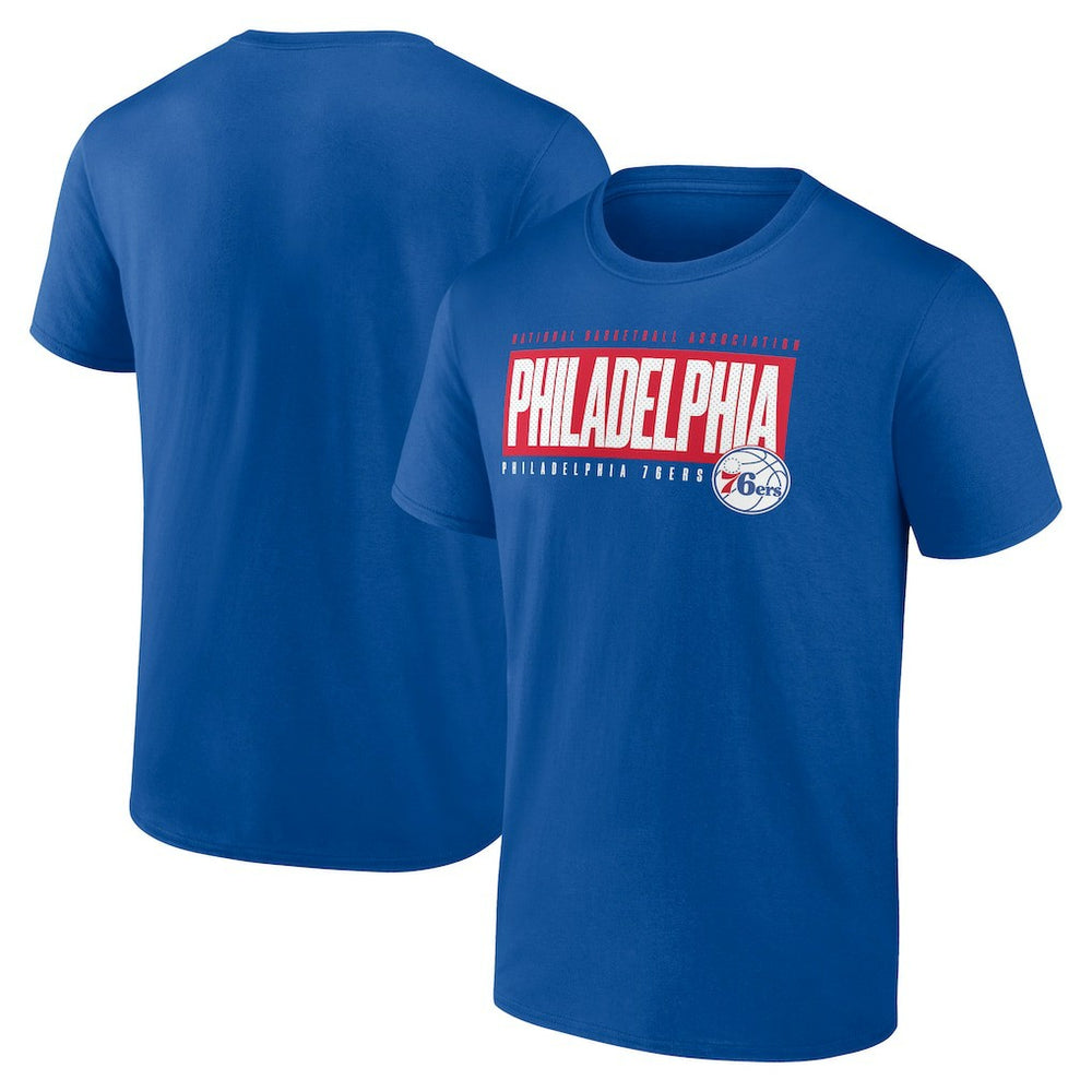 Royal Philadelphia 76ers Box Out T-Shirt | NBA
