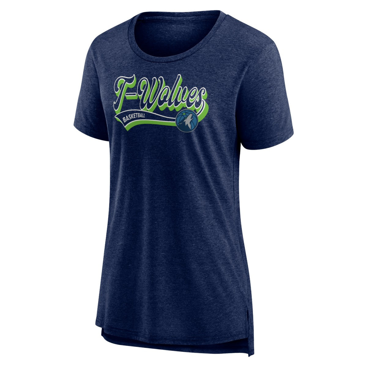 Heather Navy Minnesota Timberwolves Women's League Leader Tri-Blend T-Shirt | NBA