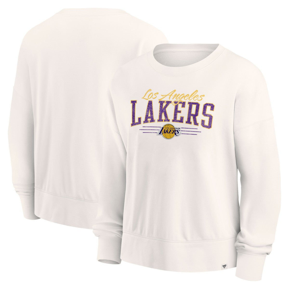 Cream Los Angeles Lakers Women's Close the Game Pullover Sweatshirt | NBA