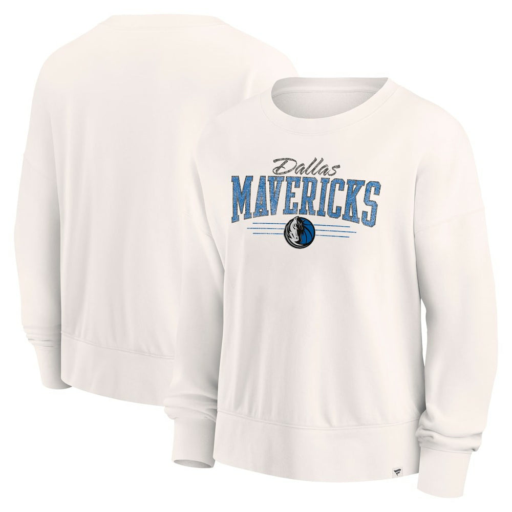 Cream Dallas Mavericks Women's Close the Game Pullover Sweatshirt sale | NBA