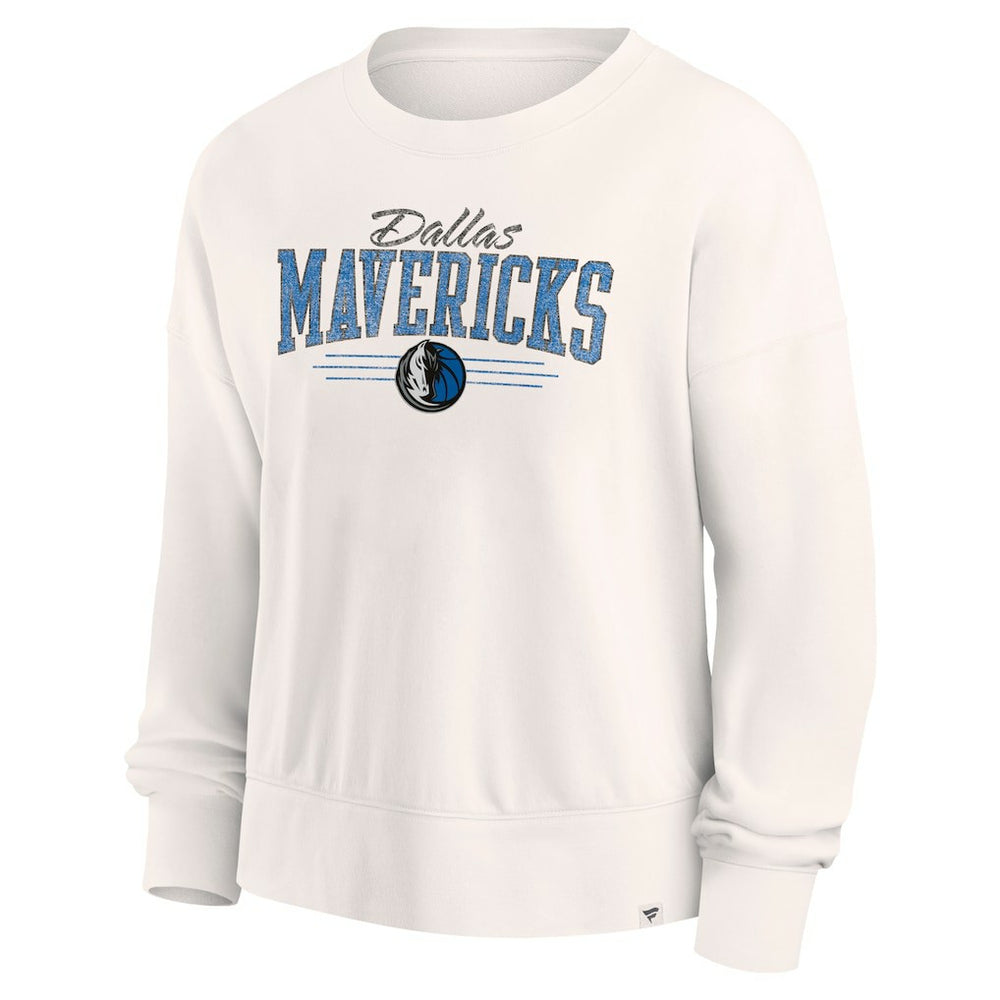 Cream Dallas Mavericks Women's Close the Game Pullover Sweatshirt sale | NBA