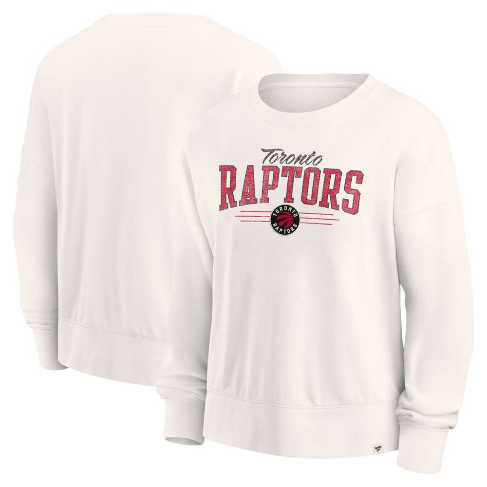 Cream Toronto Raptors Women's Close the Game Pullover Sweatshirt | NBA