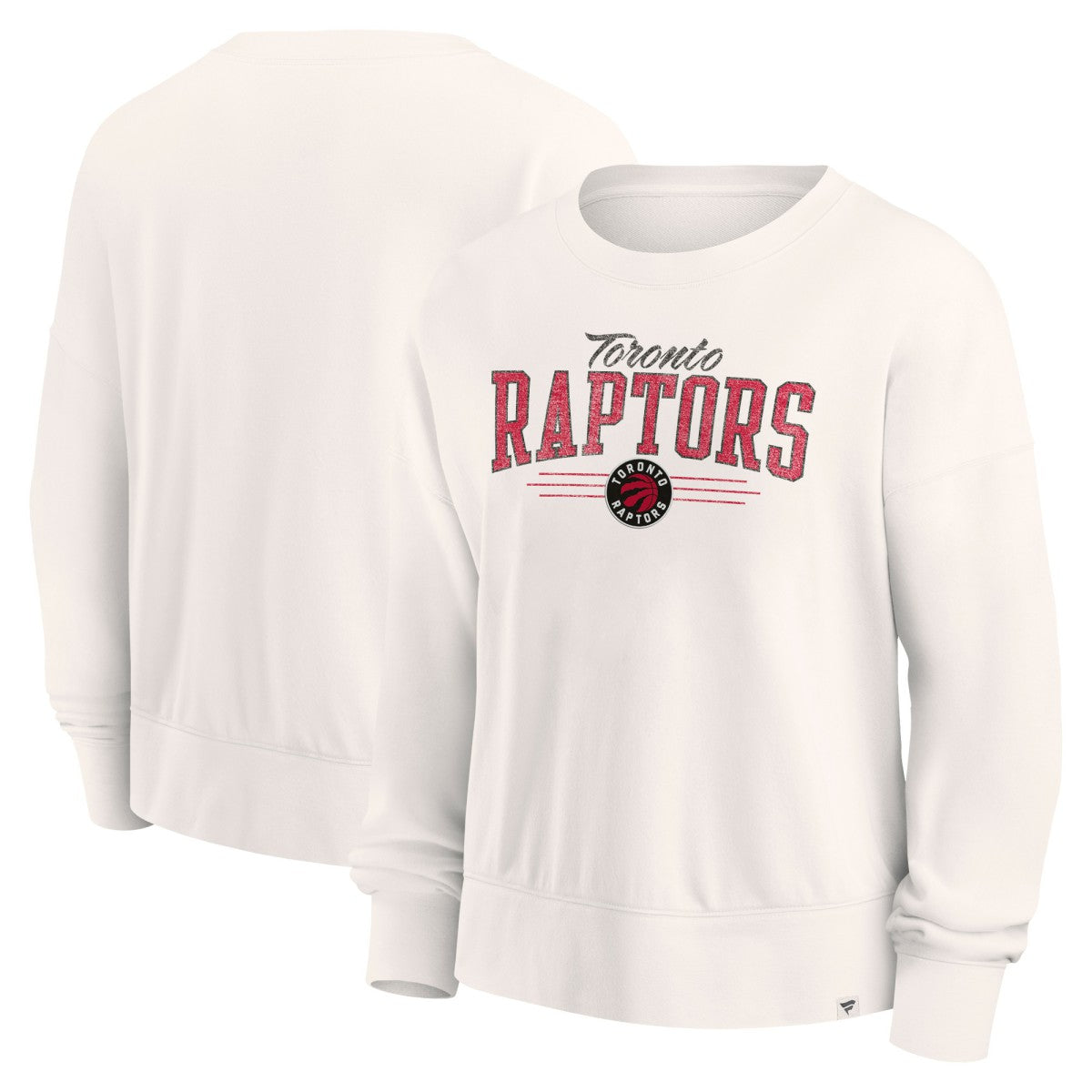 Cream Toronto Raptors Women's Close the Game Pullover Sweatshirt | NBA