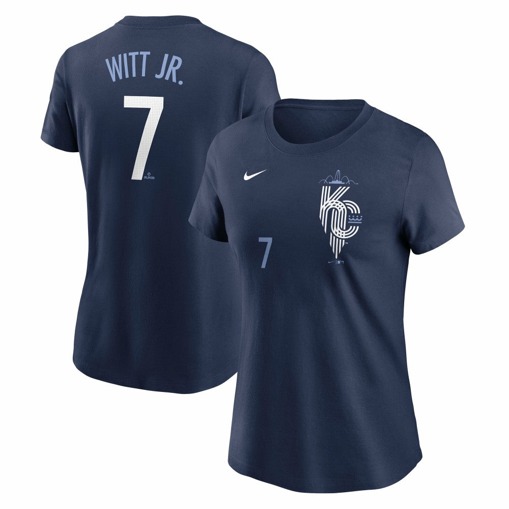 Bobby Witt Jr. Kansas City Royals Nike Women's City Connect Fuse Name & Number T-Shirt - MLB T-shirts