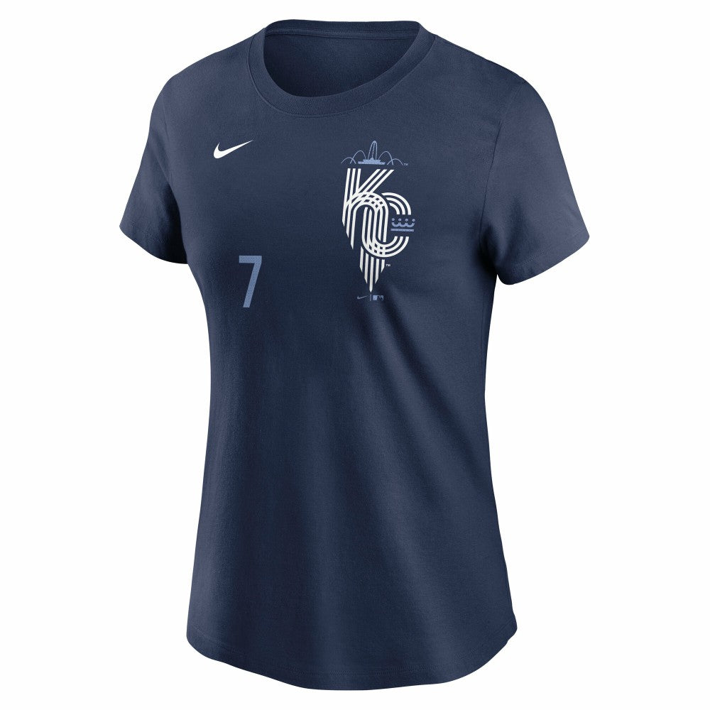 Bobby Witt Jr. Kansas City Royals Nike Women's City Connect Fuse Name & Number T-Shirt - MLB T-shirts