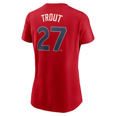 Mike Trout Los Angeles Angels Nike Women's 2024 City Connect Fuse Player Name & Number T-Shirt - MLB T-shirts