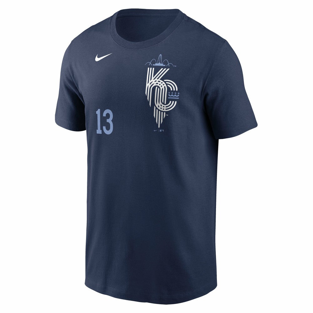 Salvador Perez Kansas City Royals Nike 2024 City Connect Fuse Name & Number T-Shirt - MLB T-shirts