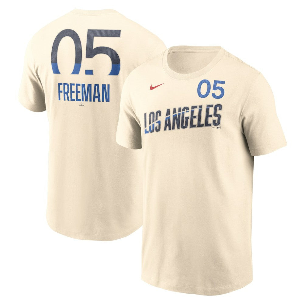 Freddie Freeman Los Angeles Dodgers Nike 2024 City Connect Fuse Name & Number T-Shirt - MLB T-shirts