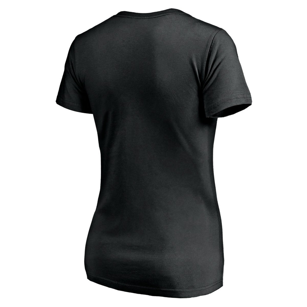Black Los Angeles Lakers Women's Mascot In Bounds V-Neck T-Shirt | NBA