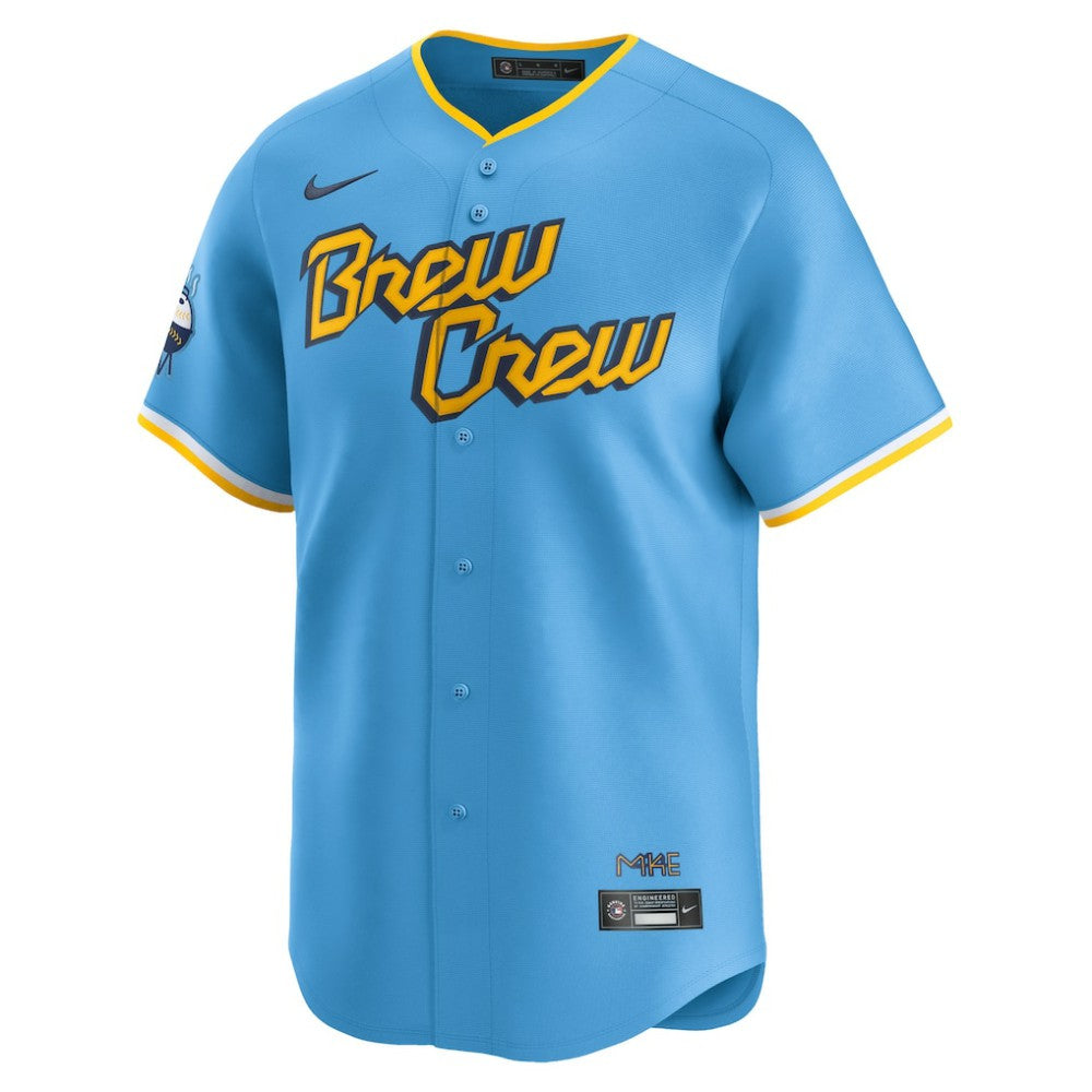 Christian Yelich Milwaukee Brewers Nike City Connect Limited Player Jersey - MLB Jerseys