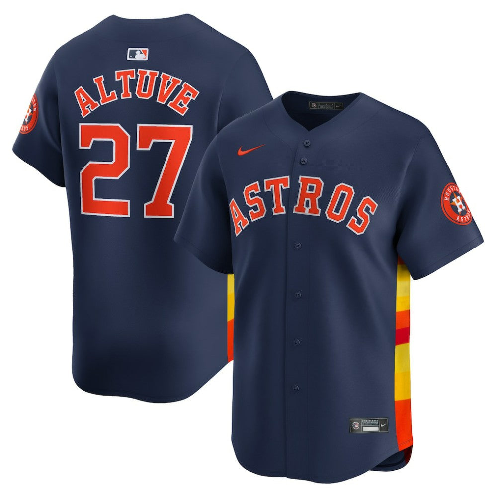 Jose Altuve Houston Astros Nike Alternate Limited Player Jersey – Navy - MLB Jerseys