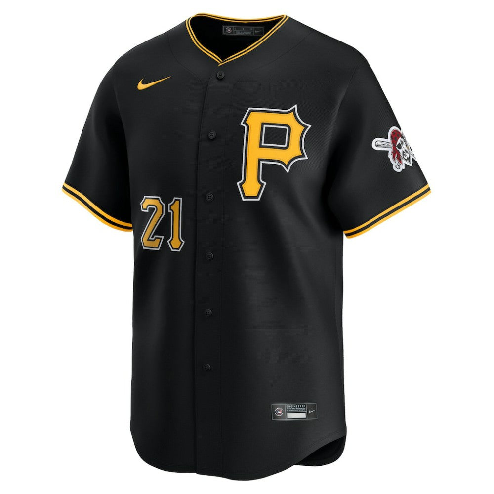 Roberto Clemente Pittsburgh Pirates Nike Alternate Limited Jersey – Black - MLB Jerseys
